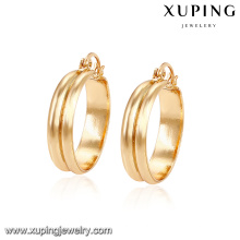 91584 free size environmental copper simple graceful gold hoop earring designs for women